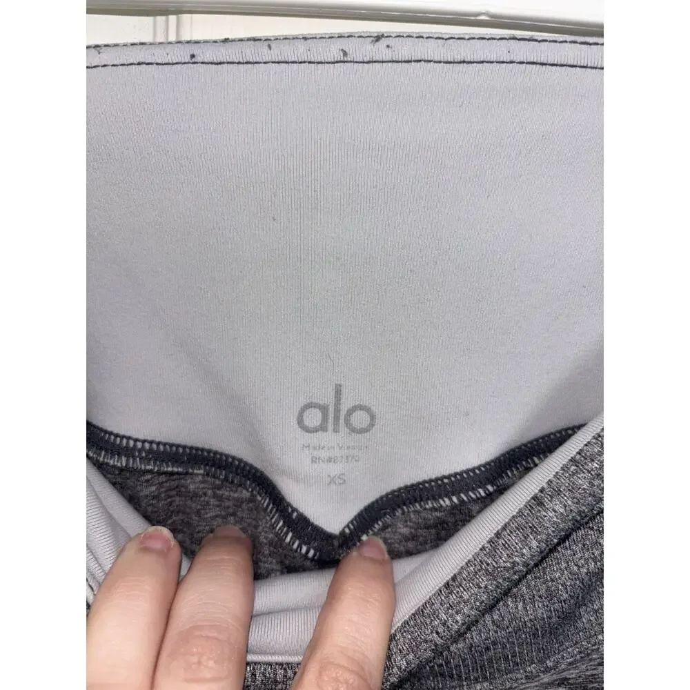 Alo Yoga High Waist Alosoft Lounge Leggings Dark Grey XS Stretch Gym